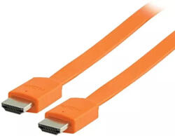 Valueline Cablu HDMI - HDMI High speed plat cu eternet 2m portocaliu VALUELINE (VLMP34010O2.00) - pretexpert