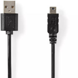 Nedis Cablu USB 2.0 A tata - Mini USB 5-Pin tata 3m negru Nedis (CCGT60300BK30) - pretexpert