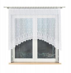 Markizeta Jacquard függöny, 250×120cm, fehér, jacquard, békás felfüggesztés (054160/FBL/001/250120/1)