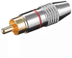 Goobay Mufa RCA tata inel rosu metal aurit Goobay (11904) - pretexpert