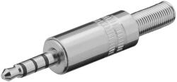Goobay Mufa Jack 3.5 mm 4 pini 4 contacte tata din metal Goobay (27693) - pretexpert