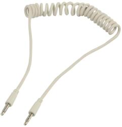 Valueline Cablu audio JACK spiralat 3.5 mm stereo tata la 3.5 mm stereo tata 1m Valueline (VLMP22010W1.00) - pretexpert
