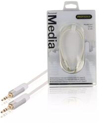 Profigold Cablu audio stereo Jack 3.5 mm tata - 3.5 mm tata 1m OFC alb Profigold (PROM3301) - pretexpert