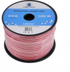 Cabletech Cablu difuzor super flexibil CCA 2x1mm alb/rosu Cabletech KAB0407 (KAB0407) - pretexpert