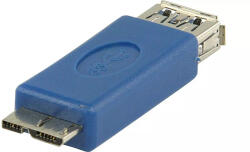 Valueline Adaptor USB 3.0 Micro USB B tata 3.0 - USB A mama 3.0 albastru VALUELINE (VLCB61901L) - pretexpert