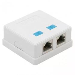  Priza dubla de perete 8P8C FTP Cat5 2x RJ45 (05397)