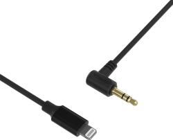  Cablu audio iPhone la mufa Jack 3.5 mm 50cm negru (028-273)