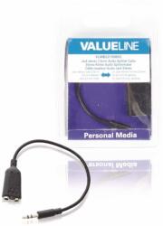 Valueline Splitter audio stereo Jack 3.5 mm tata - 2x 3.5 mm mama 0.2m Valueline (VLMB22100B02) - pretexpert