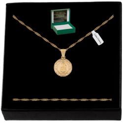 Golden Celebrity Arany Lánc Medál Szűz Mária Pr. 925/585 Bérmálási Ajándék