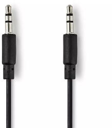 Nedis Cablu audio stereo Jack 3.5 mm tata - 3.5 mm tata 1m spiralat negru Nedis (CAGP22010BK10) - pretexpert