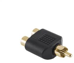 Cabletech Adaptor RCA la 2x RCA mama aurit Cabletech (ZLA0307) - pretexpert