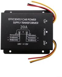  Convertor auto IN 24V intrare la OUT 12V /20A iesire (558) (24V/12V/20A)