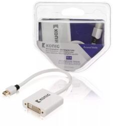 König Cablu adaptor Mini DisplayPort tata - DVI-I 24+5 mama 0.2m alb Konig (KNM37750W02) - pretexpert