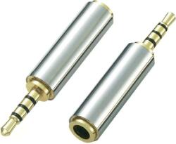  Adaptor Jack 4 pini 2.5 mm tata la 4 pini 3.5 mm mama metal (028-028)
