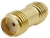  Adaptor convertor antena wifi RF coaxial SMA mama la SMA mama 50ohm de inalta calitate cupru placat cu aur (SMAF-SMAF)