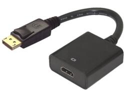  Cablu adaptor tata DisplayPort la HDMI mama 4K 60Hz (028-203)