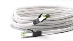 Goobay Cablu patchcord Cat8.1 SFTP 0.25m alb PiMF 2000MHz RJ45 cupru Goobay (55122) - pretexpert