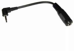  Cablu adaptor Jack 2.5 mm 90 grade la 3.5 mm mama pe fir 5cm negru ZLA0580 (ZLA0580)