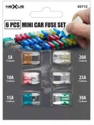 Nexus Pachet mini sigurante auto 5A 10A 15A 20A 25A 30A NEXUS 11x8.6mm (05712) - pretexpert
