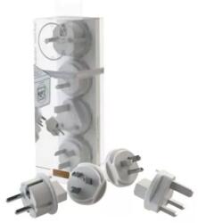 Allocacoc Set 4 adaptoare pentru P-CUBE-REV Allocacoc ADAPT-TRAVEL-03WE (Travel Plugs x4)
