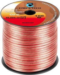 Cabletech Cablu difuzor OFC cupru 2x0.5mm transparent 1m Cabletech KAB0309 (KAB0309) - pretexpert