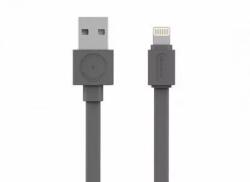 allocacoc Cablu alimentare/sincronizare USB - iPhone Lighting 1.5m plat 2.4A gri Allocacoc (USBCABLE BASIC Lightning Grey) - pretexpert