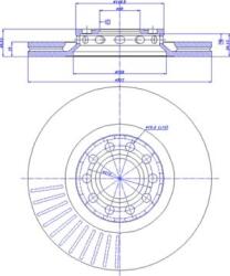 Delphi Frana disc Disc frana Delphi BG3657 (DELPHIBG3657)