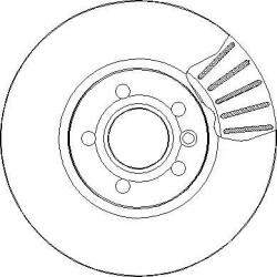 Delphi Frana disc Disc frana Delphi BG3719 - compatibil Ford, Seat, Vw (DELPHIBG3719)