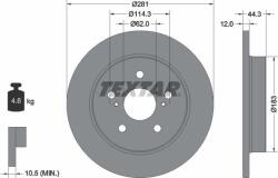 Textar Frana disc Disc frana Textar 92301403 (TEXTAR92301403)