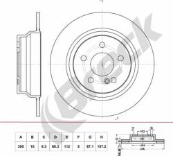 Delphi Frana disc Disc frana Delphi BG3757 (DELPHIBG3757)