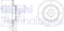Delphi Frana disc Disc frana Delphi BG3673 (DELPHIBG3673)