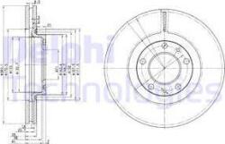 Delphi Frana disc Disc frana Delphi BG3682 - compatibil Peugeot (DELPHIBG3682)