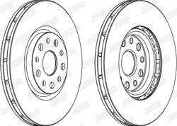 Ferodo Frana disc Disc frana Ferodo DDF1451C - compatibil Alfa, Fiat, Jeep (FERODODDF1451C)