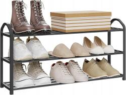 Woltu Cipősszekrény Woltu, 79×42, 5×18, 5cm, fekete, 3 szint (SR0020sz3)
