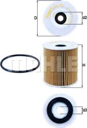 Mahle Filtru ulei Mahle OX 175D (MAHLEOX175D)
