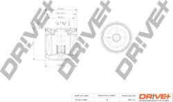 Dr! ve+ Filtru ulei Dr! ve+ DP1110.11. 0038 - compatibil Skoda, Mazda, Rover, Ford - Dr! ve+ (DRVEDP1110110038)