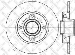 Delphi Frana disc Disc frana Delphi BG9021RS (DELPHIBG9021RS)