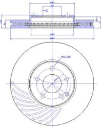 Ferodo Frana disc Disc frana Ferodo DDF1638C-1 - compatibil Mercedes-Benz (FERODODDF1638C1)