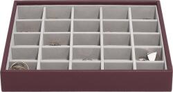 Stackers Cutie pentru bijuterii Classic Stackers, cu 25 de compartimente, bordo (76864)