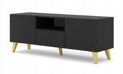 Homlando RTV szekrény Ravenna C 150 2D1S, fekete fényes, UFPZL (5903769735198)