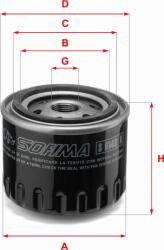 Sofima Filtru ulei Sofima S 6140 R (SOFIMAS6140R)