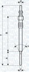 Magneti Marelli Bujie Magneti Marelli 062900090304 - compatibil Fiat, Opel, Chevrolet, Peugeot - Magneti Marelli (MAGNETIMARELLI062900090304)