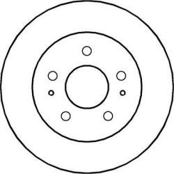 Ferodo Frana disc Disc frana Ferodo DDF1387 - compatibil Daihatsu, Toyota, Daewoo (FERODODDF1387)