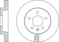 Delphi Frana disc Disc frana Delphi BG4343C (DELPHIBG4343C)