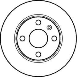 Ferodo Frana disc Disc frana Ferodo DDF1283C - compatibil Opel, Vauxhall, Mazda (FERODODDF1283C)