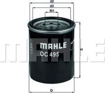 Mahle Filtru ulei Mahle OC 495 (MAHLEOC495)
