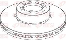 Ferodo Frana disc Disc frana Ferodo FCR218A - compatibil Renault, Volvo (FERODOFCR218A)