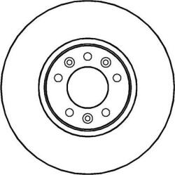 Ferodo Frana disc Disc frana Ferodo DDF1615C - compatibil Peugeot, Citroën, Toyota, Fiat (FERODODDF1615C)