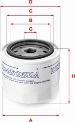Sofima Filtru ulei Sofima S 3257 R (SOFIMAS3257R)