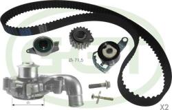 GGT Set curea distributie GGT KPA20029 - compatibil Ford (GGTKPA20029)